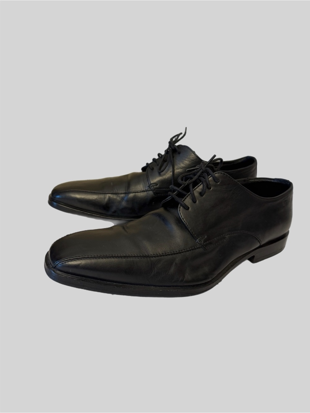 Boss Hugo Boss Men's Black Leather Lace-Up Dress Shoes Sz 8